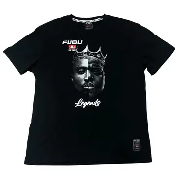 FUBU 후부 Hip Hop Legends 티셔츠 블랙 사이즈 XL