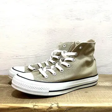 새상품급 중고 24cm CONVERSE ALL STAR 베이지 하이컷