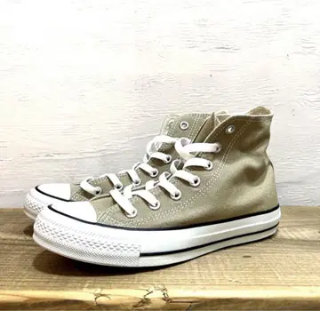 중고 새상품급 24.5cm CONVERSE ALL STAR 베이지 하이컷