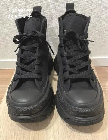 ALL STAR 블랙 하이컷 스니커즈