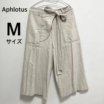 하카마 플레어 팬츠/M 사이즈/아이보리/Aphlotus/ 아프로타스