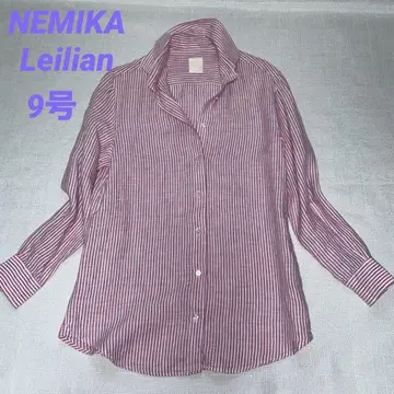 NEMIKA 네미카 레리안 린넨 긴팔 셔츠 9호 블라우스 린넨 스트라이프