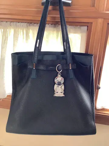 훌라 가죽 토트백 키체인 포함 FURLA 새상품급