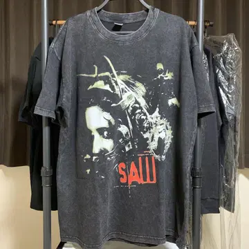 SAW 티셔츠 소우 무비 티셔츠 호러 티셔츠 지그소