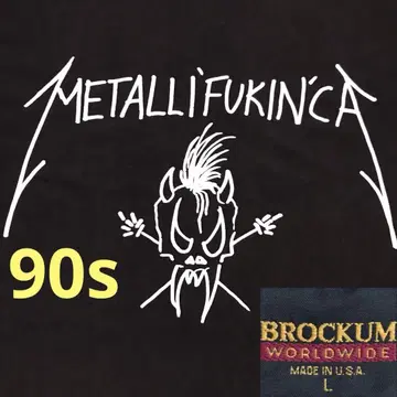 0 metallica 메탈리카 1993년 제작 빈티지 티셔츠