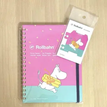 로프트 한정판 무민 롤반 포켓 부착 메모 북마크