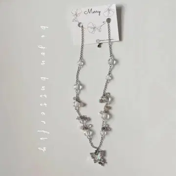 비쥬 버터플라이 목걸이