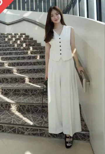 HYEON 화이트 M 상하의 세트