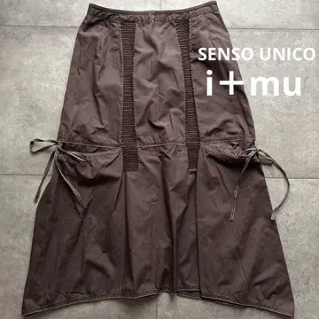 SENSO UNICO 롱 스커트 변형 입체 자수 y2k