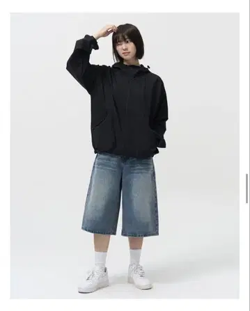 부츠 컷 데님 팬츠 데님 블루