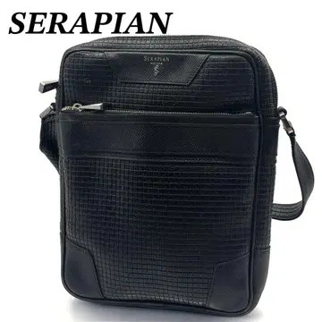 SERAPIAN 세라피안 숄더 백 가죽 블랙 남성용