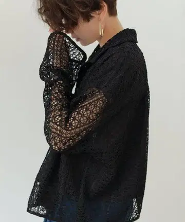 ETRE TOKYO 레이시 숏 셔츠