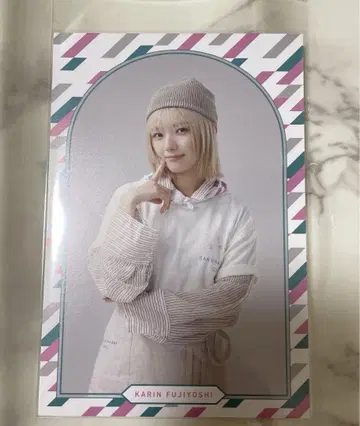 사쿠라자카46 후지요시 카린 엽서 사쿠라자카 카페