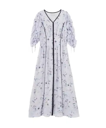 jillbyJILLSTUART 질바이 플라워 프린트 바이컬러 원피스