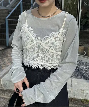 kastane 레이스 뷔스티에 아이보리