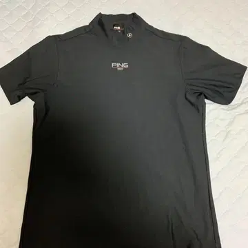 새상품급 PING 핑 모크넥 블랙 셔츠