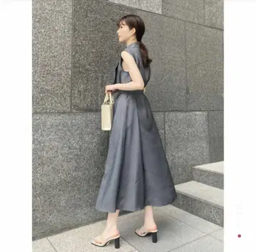 프레이 아이디 아지메 라펠 테일러드 원피스