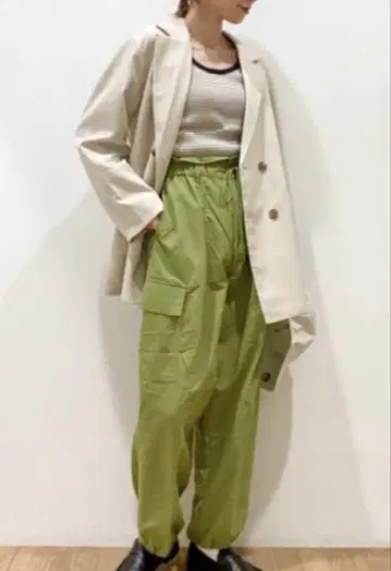 LOWRYS FARM 나일론 사이드 포켓 팬츠