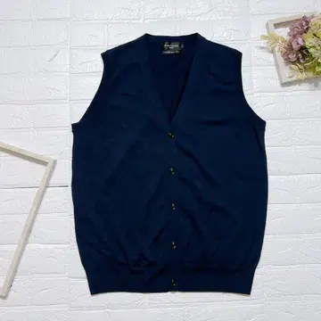 JOHN PEARSE LONDON 코나카 니트 베스트 네이비 L 사이즈