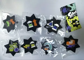 Splatoon 3 핀 배지 기어 파워 조각 7종 세트