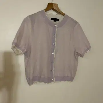 ZARA 린넨 혼방 더블 레이어드 니트 가디건