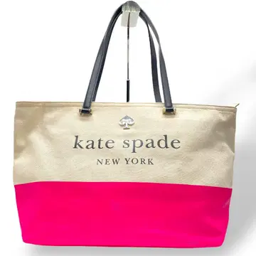 새상품급 Kate Spade 토트백 원숄더 캔버스 가죽