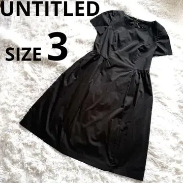 언타이틀 무릎 기장 원피스 블랙 사이즈 3 UNTITLED 관혼상제