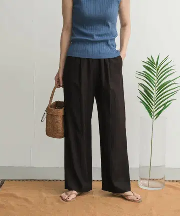 린넨 레이온 이지 팬츠