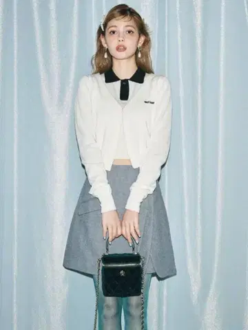 릴리 브라운 더블 랩 스커트 숏 팬츠