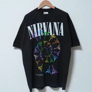 닐바나 티셔츠 XL IN UTERO 아트 NIRVANA 90s