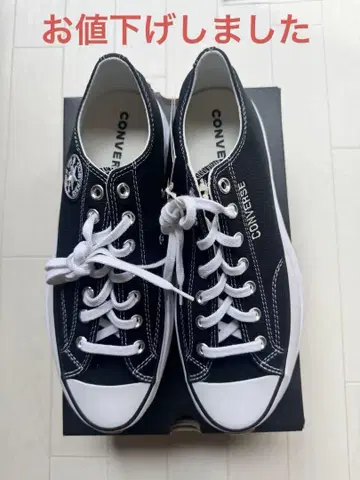 한국 한정판 CONVERSE 블랙 로우 컷 스니커즈 28cm