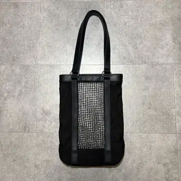 아페쎄 토트백 메쉬 가죽 절개 블랙 초기 초레어