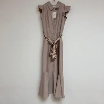 미셸 마카롱 스카프 리본 머메이드 원피스