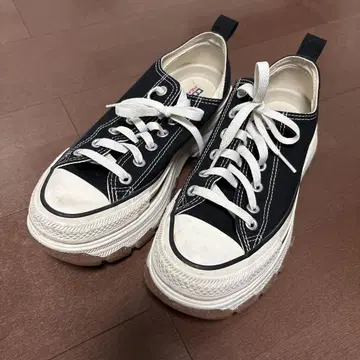 ALL STAR 블랙 스니커즈 로우 컷 25