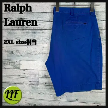 랄프 로렌 로고 택 숏 팬츠 숏 팬츠 블루 2XL 상당 5564