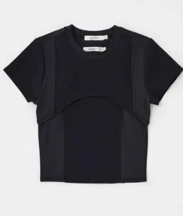moussy CROP TEE & TANK 블랙