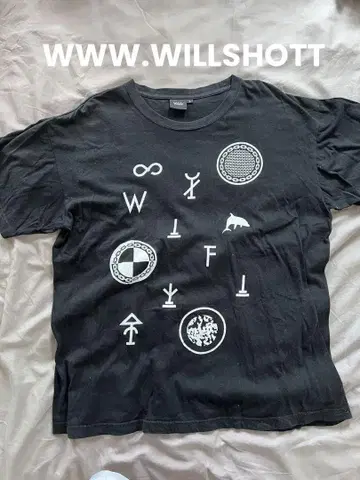WWW.WILLSHOTT (윌샷) 프린트 티셔츠 L 사이즈