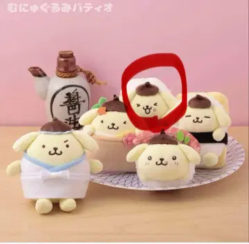 새상품 폼폼푸딩 마스코트 폼폼푸딩 스시 봉제 인형 마스코트