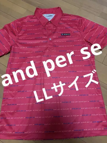 and per se 골프 셔츠 빨간색