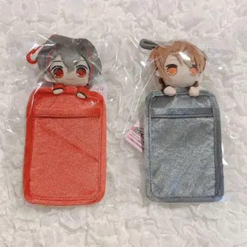 컬러풀 피치 봉제 인형 패스 케이스 유안군 우리