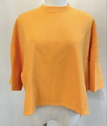 HeRIN.CYE 헤린 도트 사이 Box knit tops 오렌지