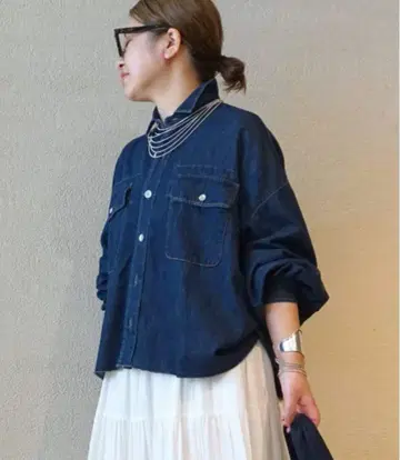 JOURNAL STANDARD LUXE 24SS JULY 셔츠 블루종