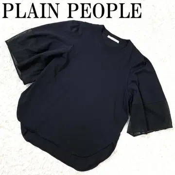 PLAIN PEOPLE 플레인 피플 반팔 티셔츠 블랙 9 B869