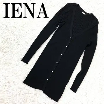 IENA 이에나 리브 니트 가디건 블랙 B875
