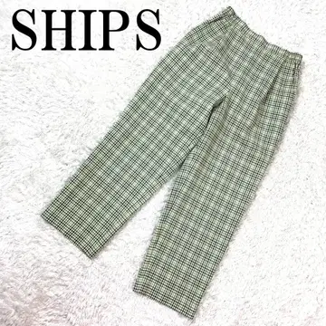 SHIPS 쉽스 캐주얼 팬츠 그린 체크 36 B876