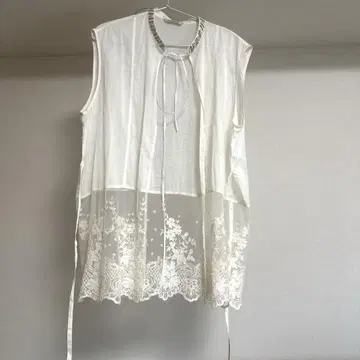 캘런솔로지 오간 비쥬 블라우스