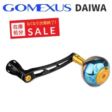 고멕사스 68mm 블랙 핸들 38mm 티타늄 노브 다이와 골드