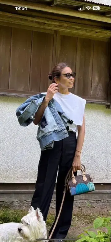 HYKE CORDURA 슬리브리스 티셔츠 사이즈 1 BLACK