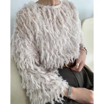 CLANE FRINGE LACE TOPS 블랙