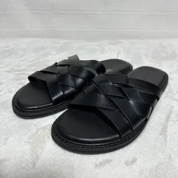 컨디션 최상 유나이티드 애로우즈 가죽 샌들 엮음 블랙 검정 27